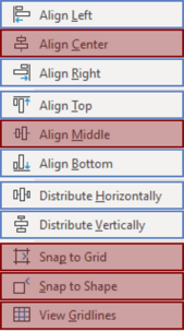 Align and Distribution Chart