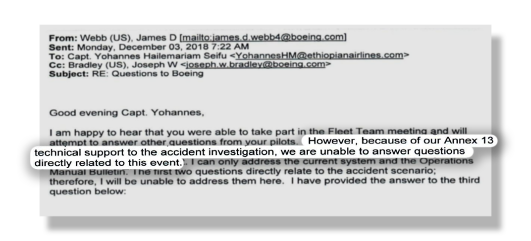 Boeings Response