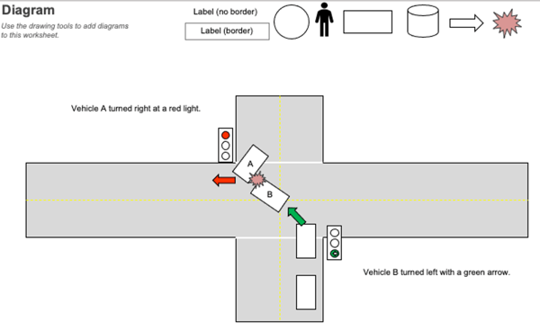 Diagram - Wreck at Intersection