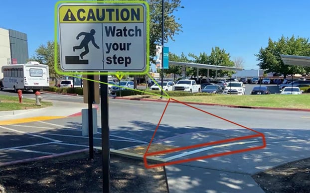 Sign Distracts from Hazard